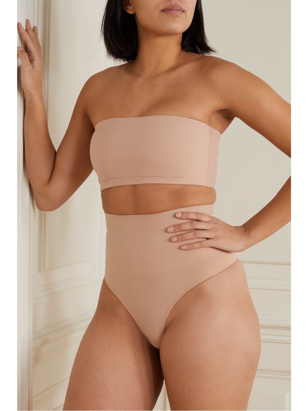 SKIMS Fits Everybody Bandeau Bra Cocoa XS Seamless Strapless Bralette